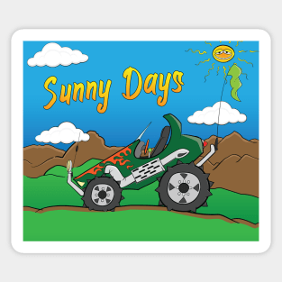 Sunny Days Green Offroad 4x4 Rock Crawler Truck Sticker